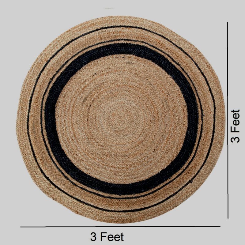 small round braided jute rug for bedroom