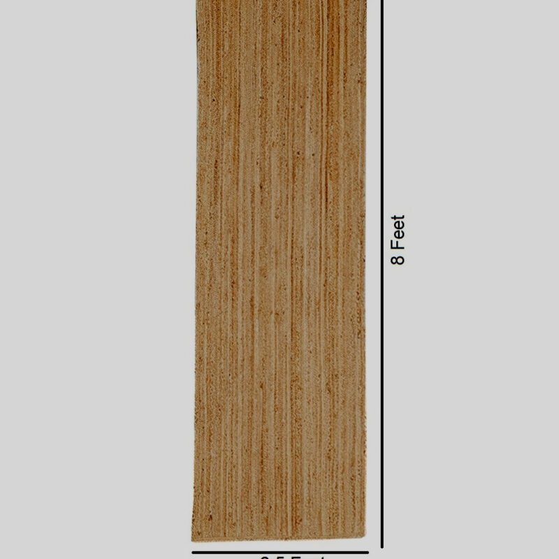 Handmade 2.5x8 ft jute runner rug for hallway and corridor in Indian home