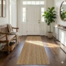 2.5x8 ft jute runner rug for hallway and corridor in Indian home