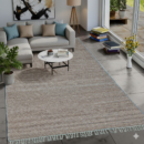 MRIC Studio 5x8 FT Jute & Wool Flatweave Rug natural beige design