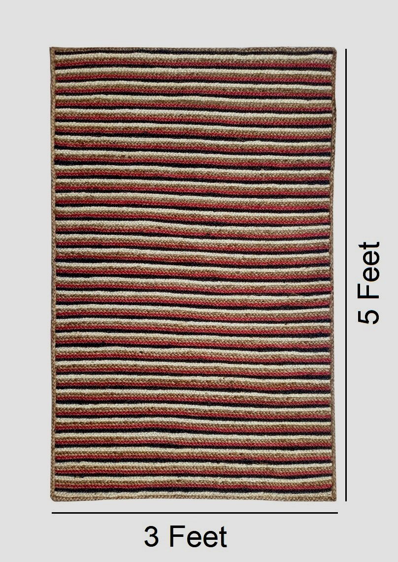 Handmade 3x5 FT Natural Jute Carpet