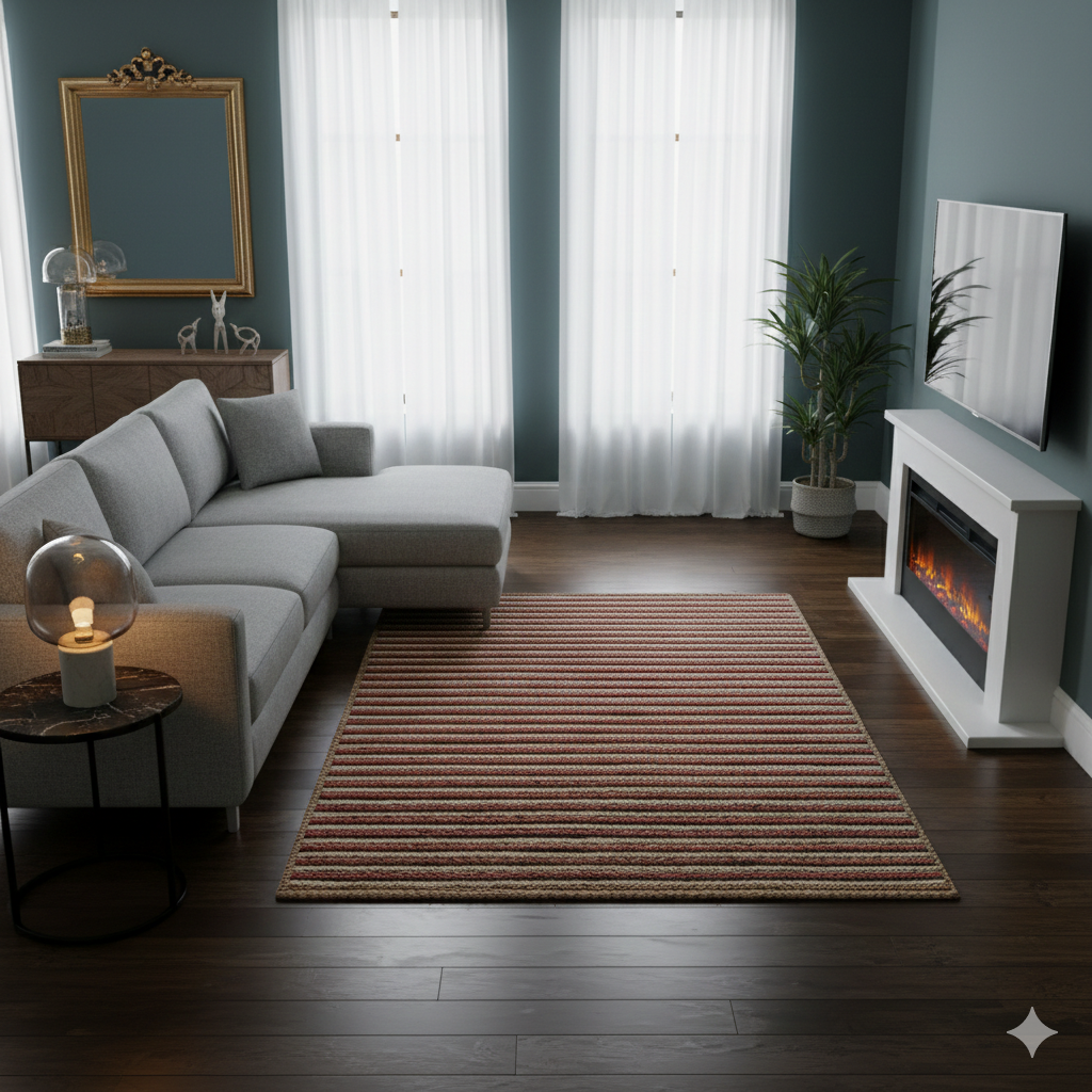 3x5 FT Multi Color Jute Rug Handmade Braided Carpet (90 x 150 CM) by MRIC Studio