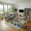 MRICStudio 4x6 FT Hand Tufted Wool Area Rug