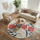 MRICStudio 4 FT Round Hand Tufted Wool Area Rug