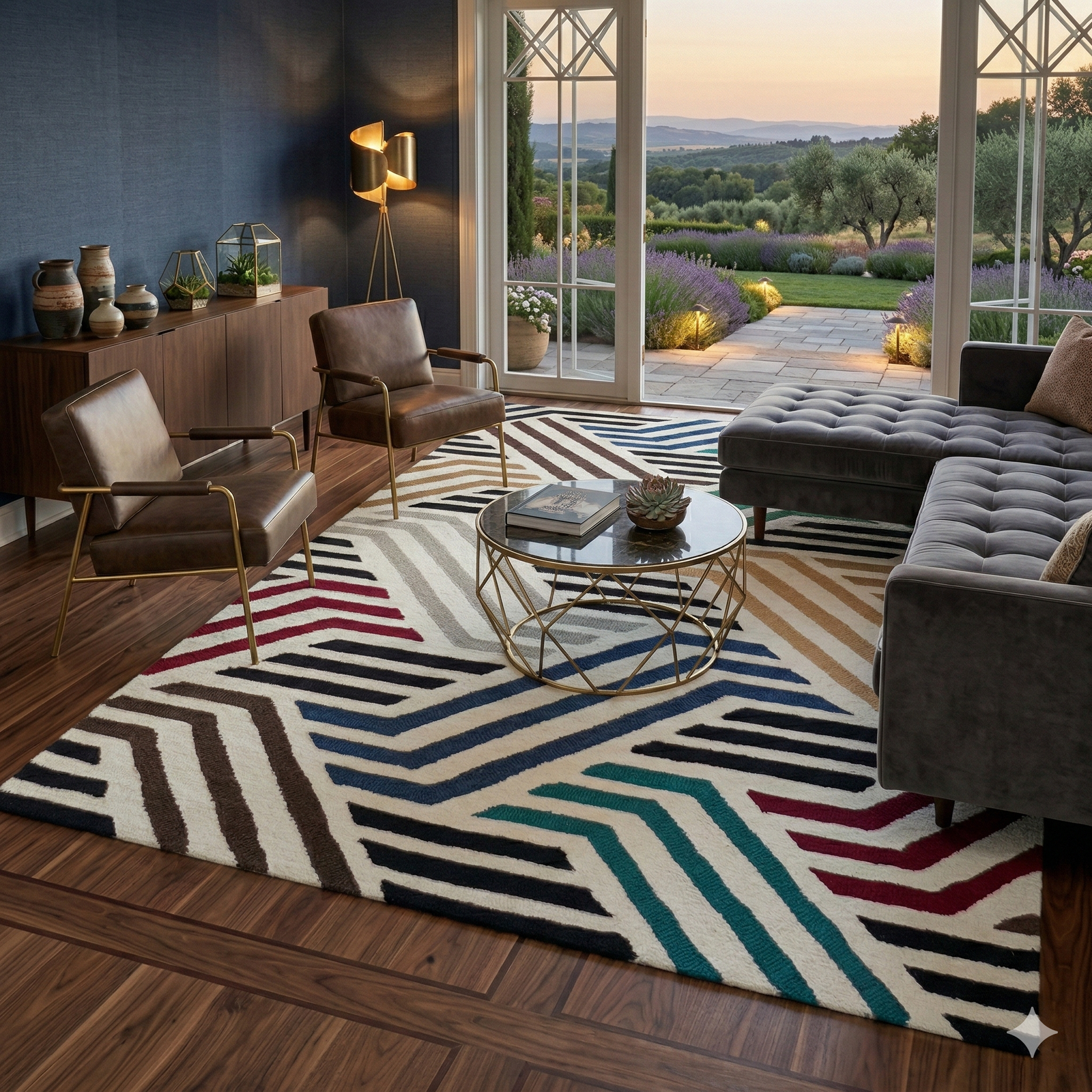 MRIC Studio 4x6 FT Stunning Premium Hand Tufted Wool Rug – Luxury Modern Designer Carpet