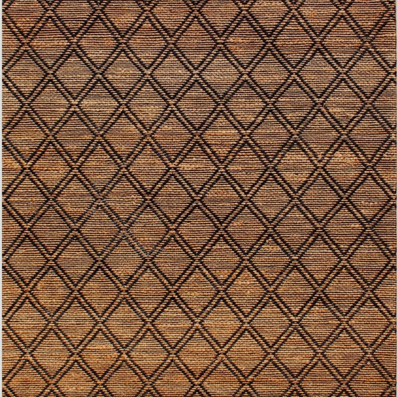 Natural Fiber Geometric Jute Wool Carpet