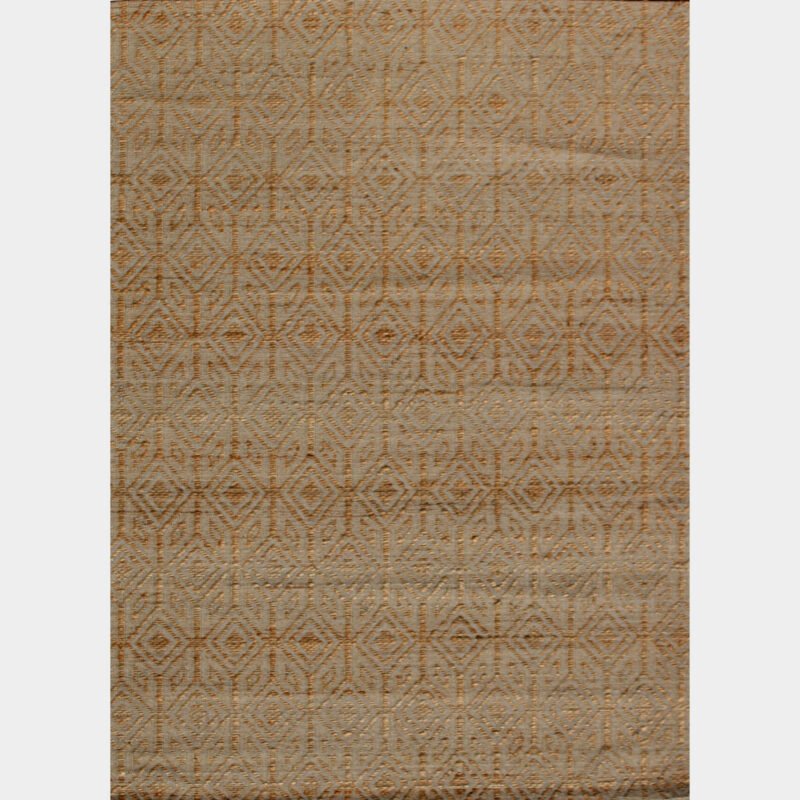 natural jute wool carpet MRICStudio beige diamond rug