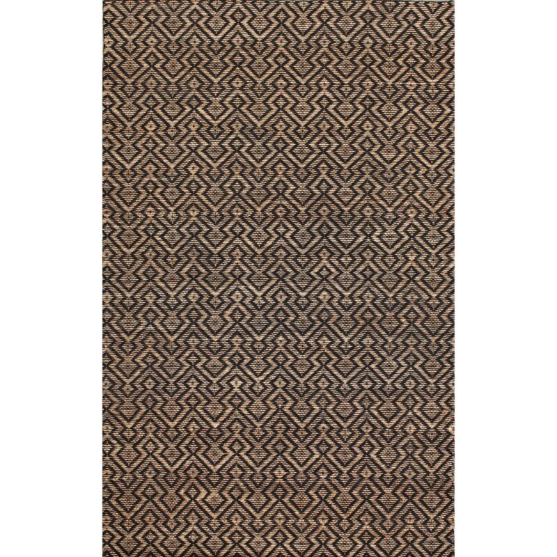 natural black jute wool carpet MRICStudio 150x240 cm