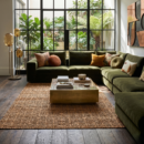 5x8FT jute rug natural black MRICStudio